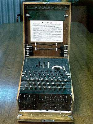 "Enigma, un disposotivo criptográfico de cuando no existía SSL."